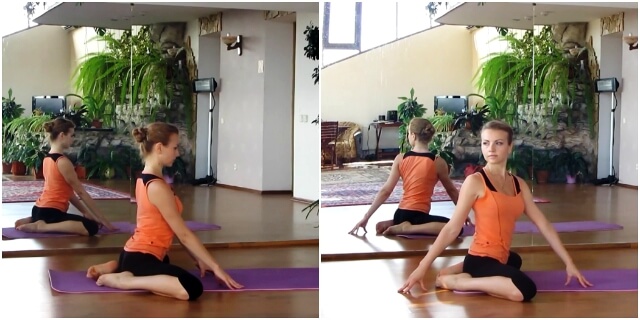 упражнение лягушка сидя